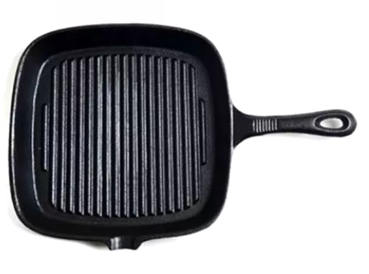 Vegetable Oil Cast Iron Square Fry Pan