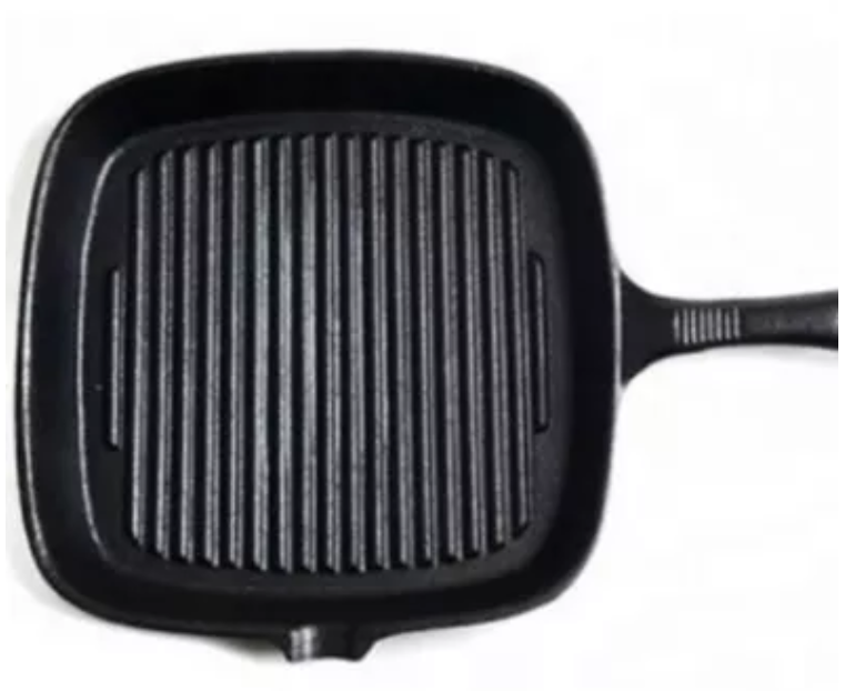 Vegetable Oil Cast Iron Square Fry Pan