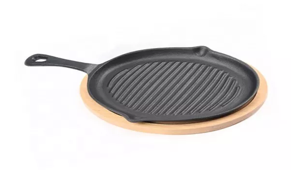 Sizzling Plate Cast Iron Fajita Pan