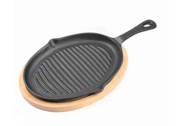 Sizzling Plate Cast Iron Fajita Pan