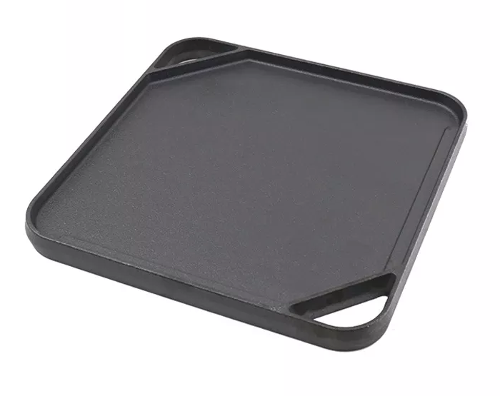 Square Cast Iron Griddle Grill Sizzling Plate